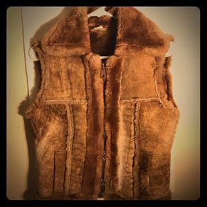 Vintage Genuine Shearling Vest